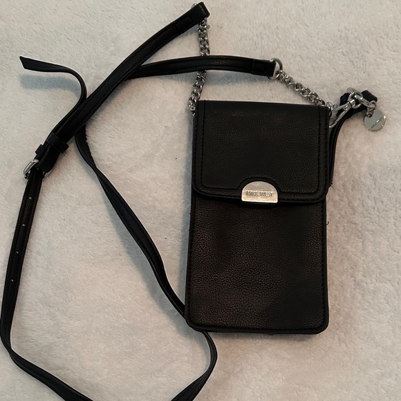 Nine West Handbags - Nine West Black Crossbody Bag with Silver Chain